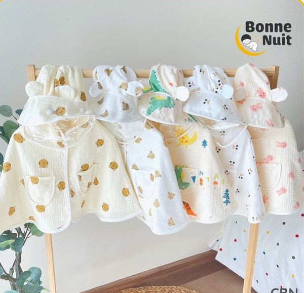Áo choàng nắng Muslin kèm kính