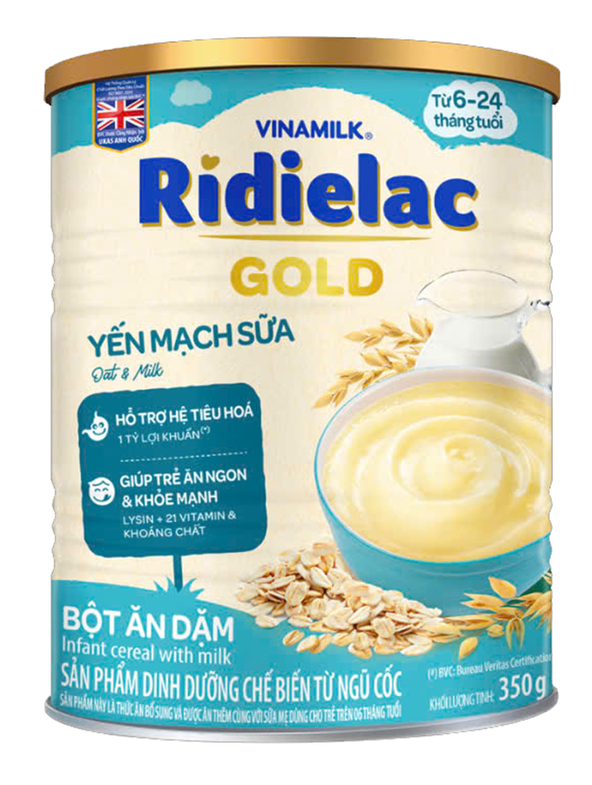 Bột ăn dặm ngọt Ridielac Gold (6m+)