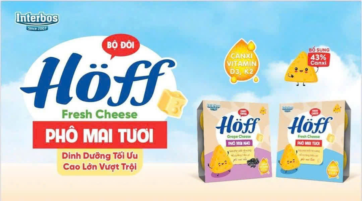 Phô mai tươi  tăng chiều cao Hoff