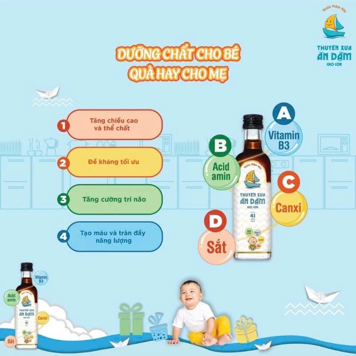 Nước mắm ăn dặm Thuyền xưa (12m+)
