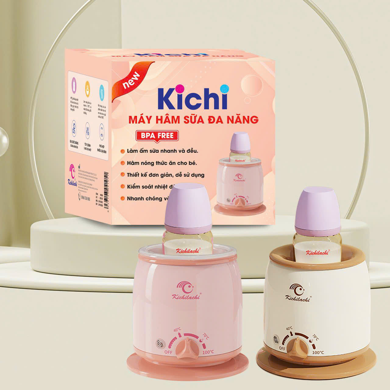 Hâm sữa Kichi đơn