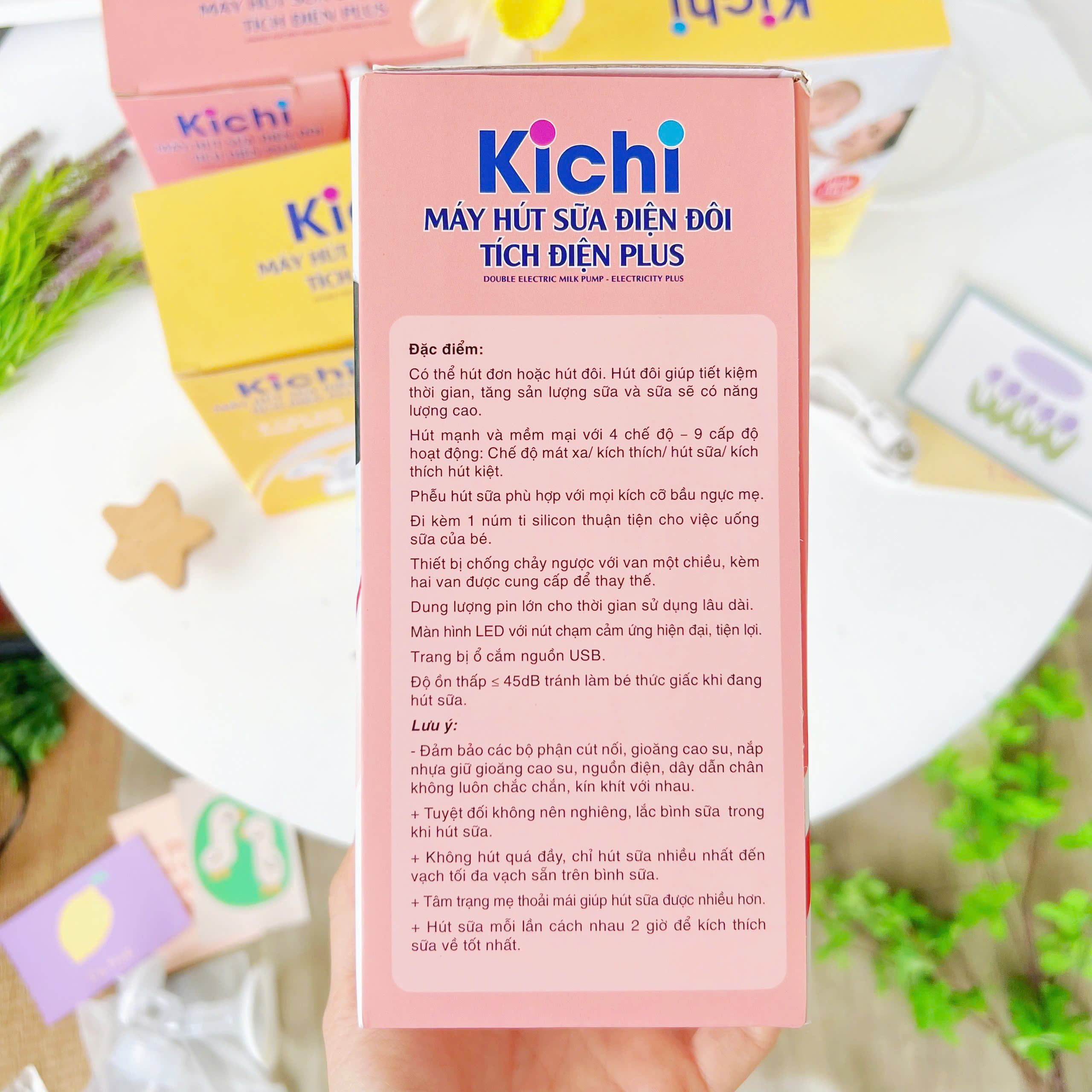 Máy hút sữa điện đôi Kichi (có tích điện)