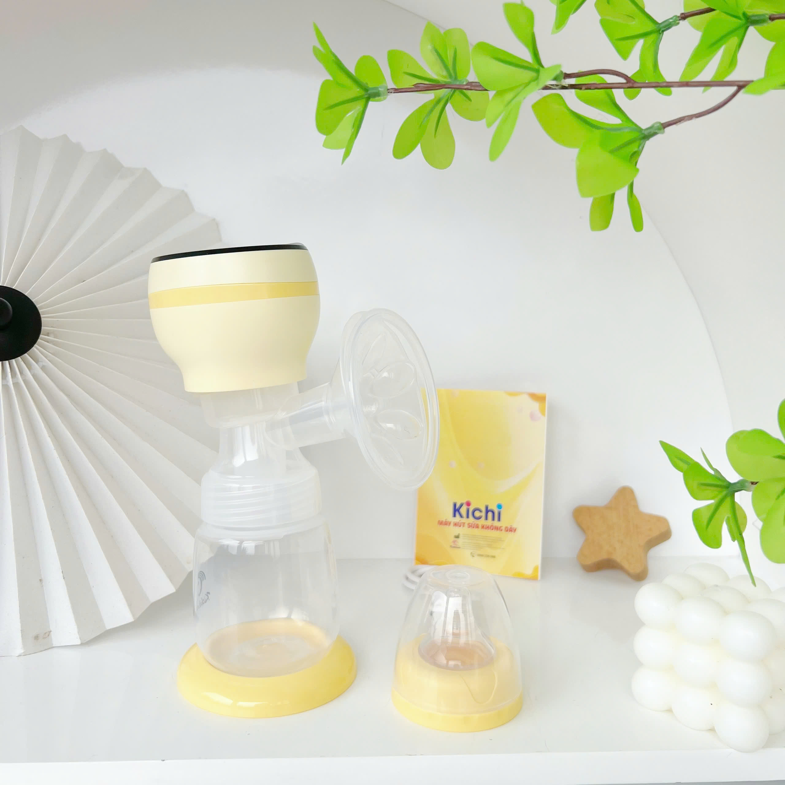 Máy hút sữa điện đôi Kichi (không dây)