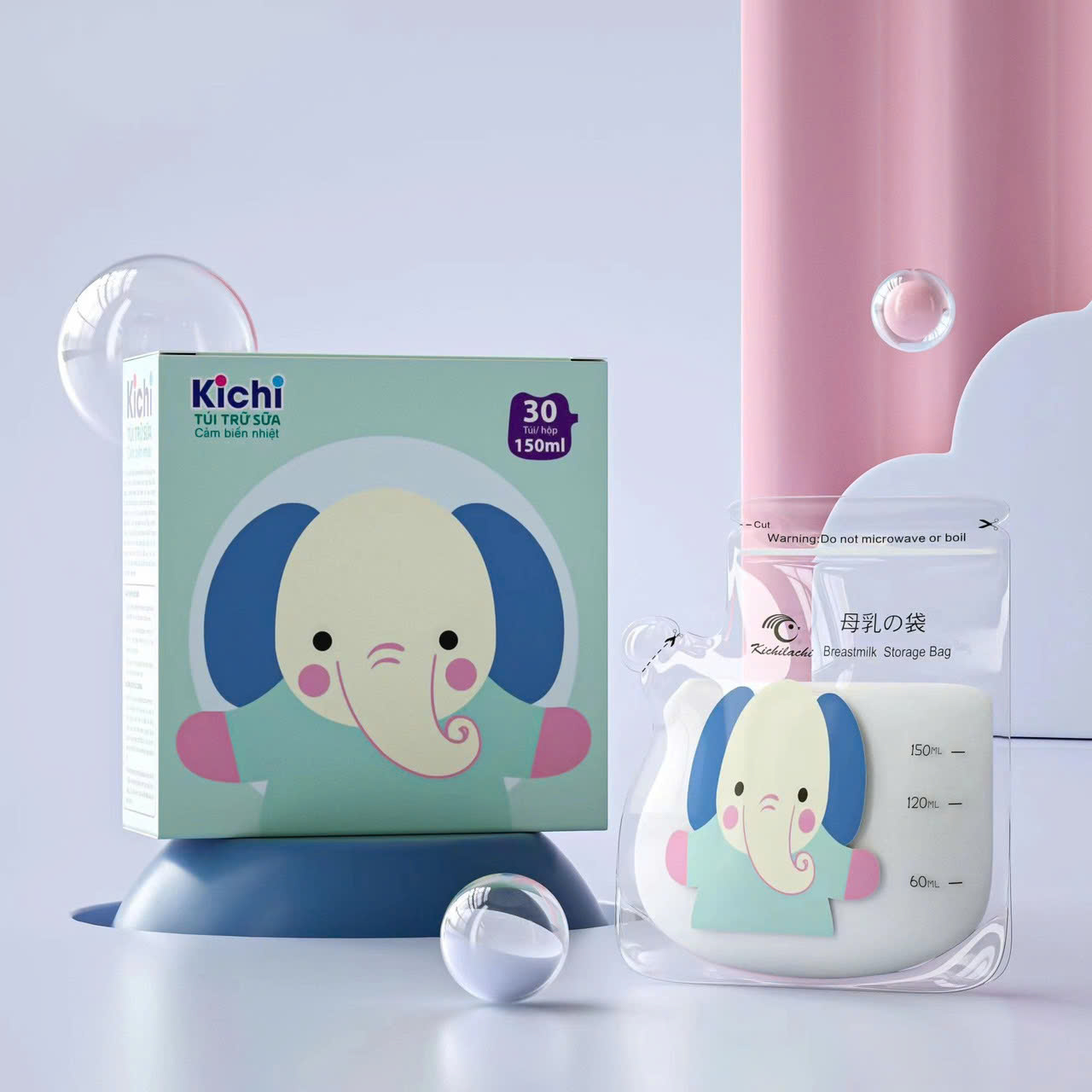 Túi trữ sữa Kichi 150mll (30 gói)