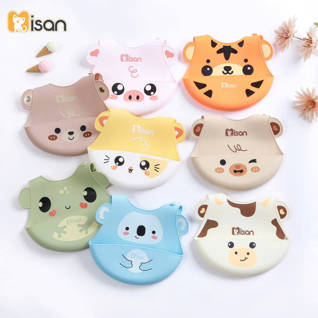 Yếm ăn dặm silicone