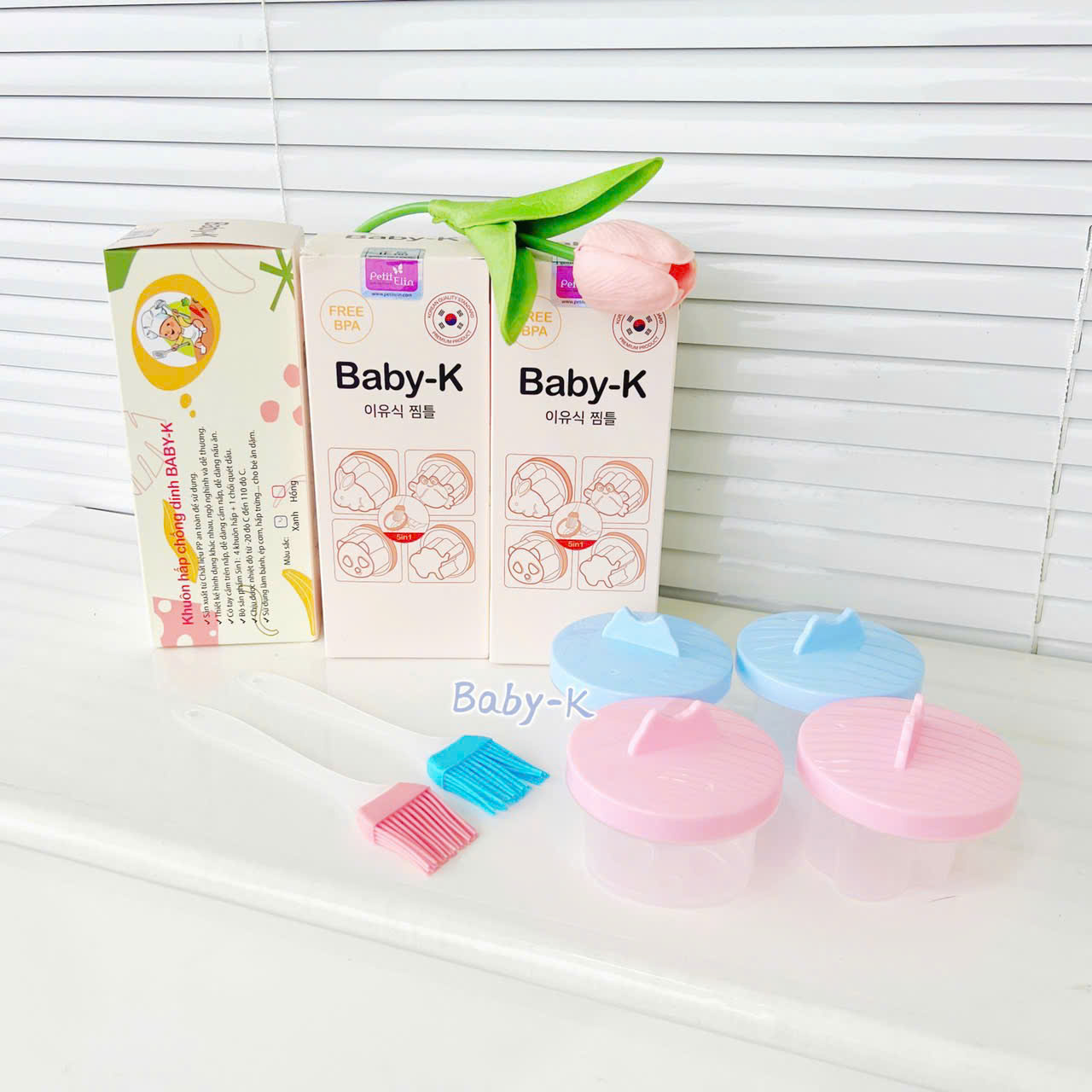 Set 4 chiếc khuôn hấp