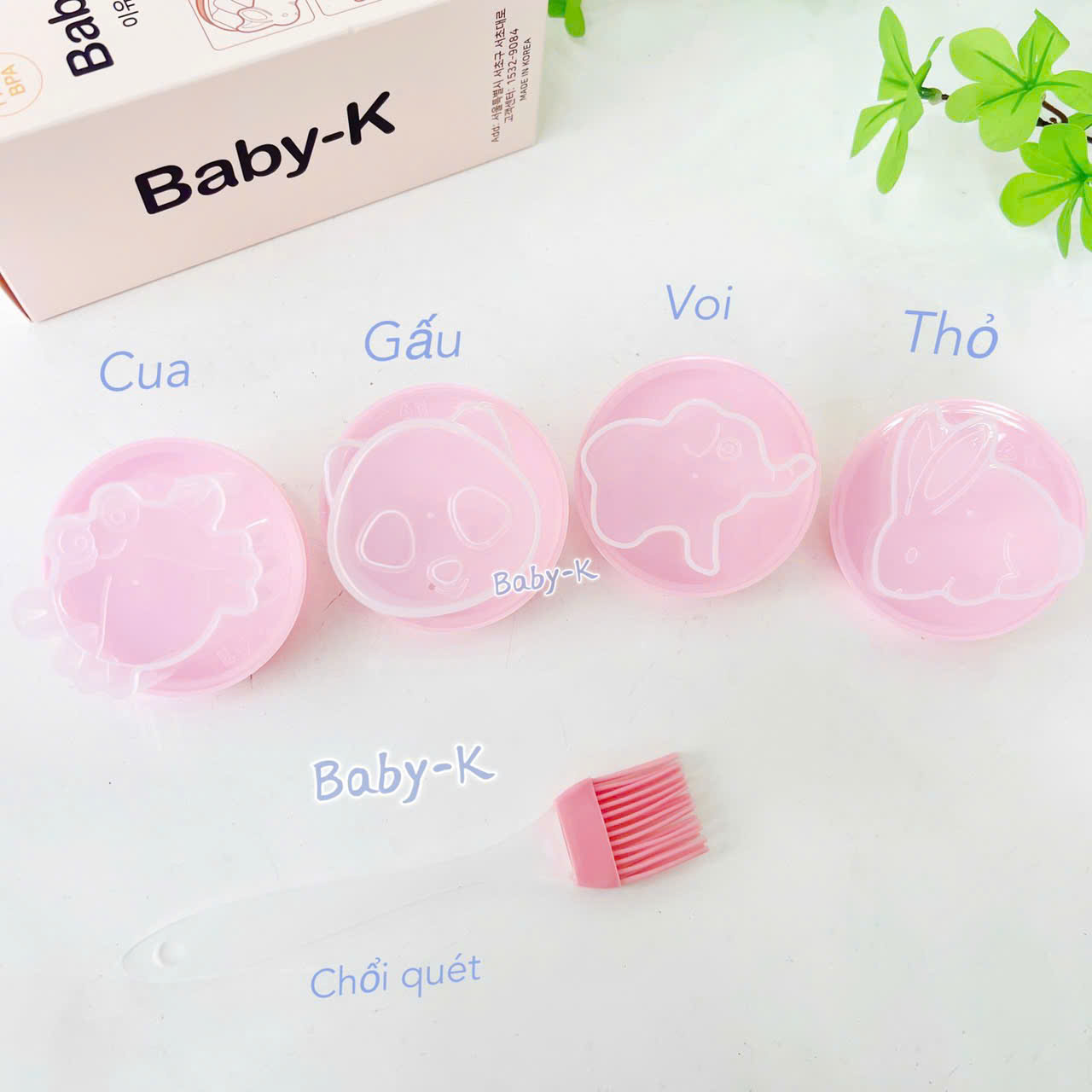 Set 4 chiếc khuôn hấp