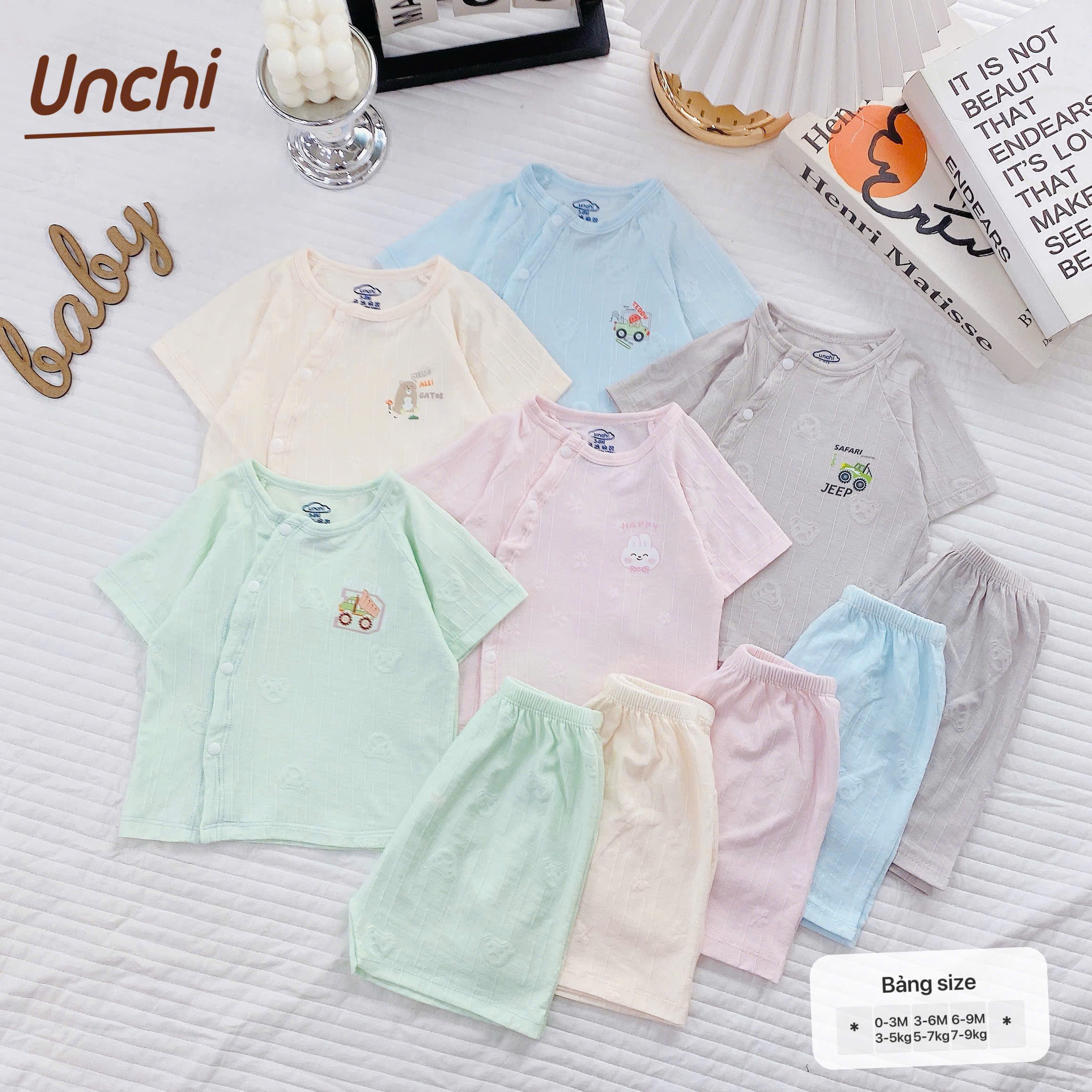 SALE_Bộ cộc sơ sinh đồng giá 49K/bộ