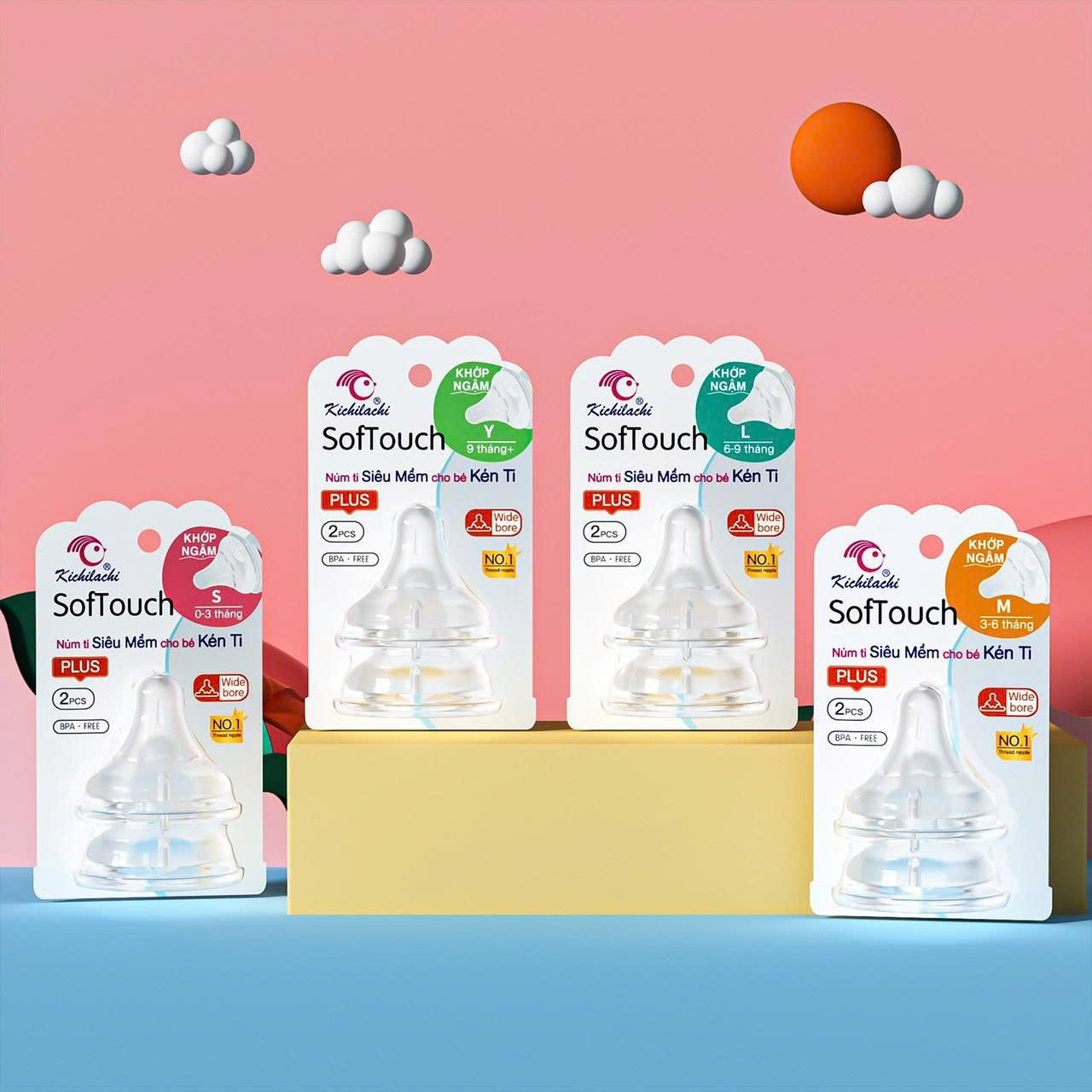 Núm ty Kichi cổ rộng T