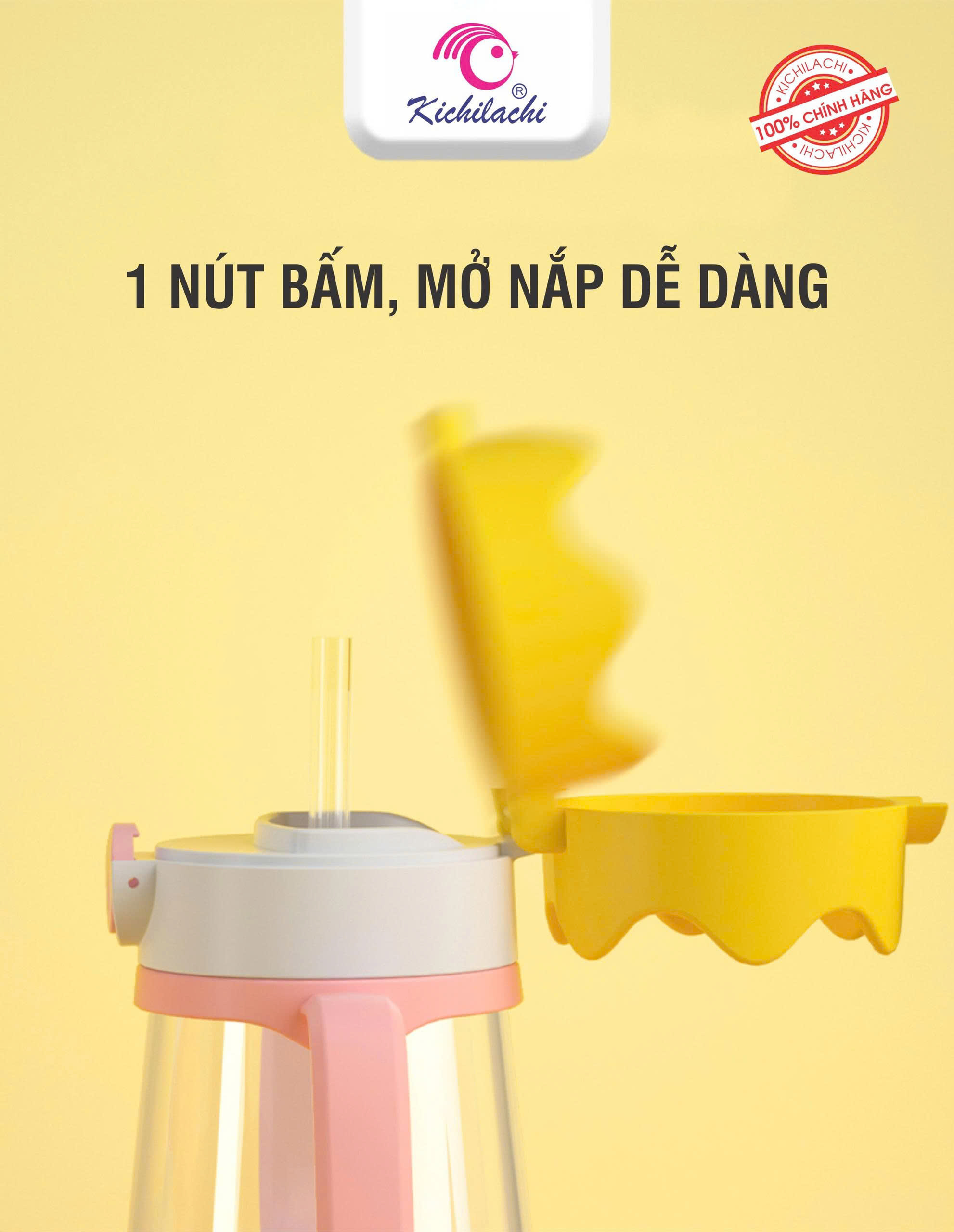 Bình tập uống vương miện PP Kichi