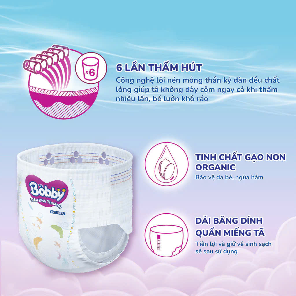 Bỉm quần Bobby các size