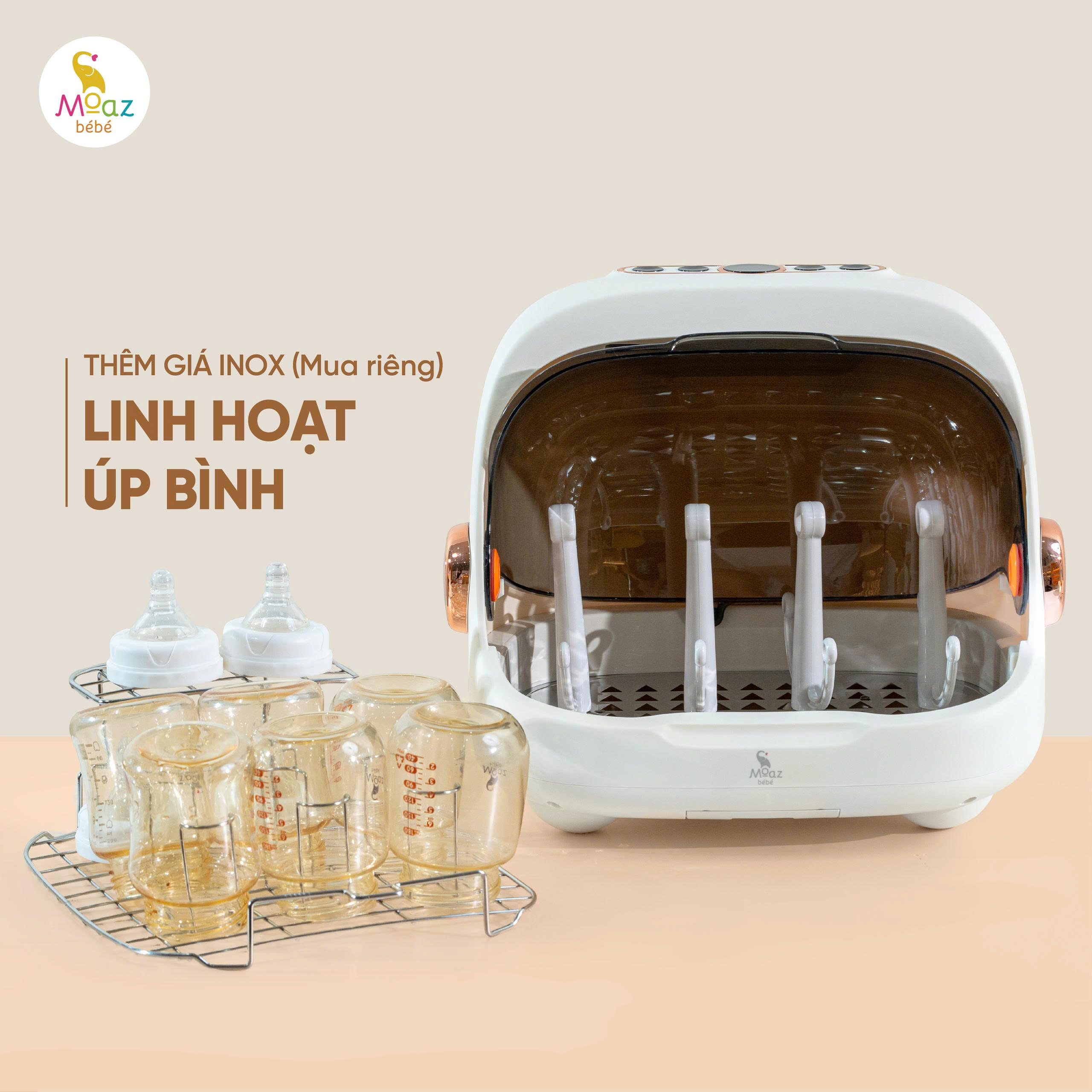 Máy tiệt trùng - sấy khô ION MOAZ BÉBÉ MB-044