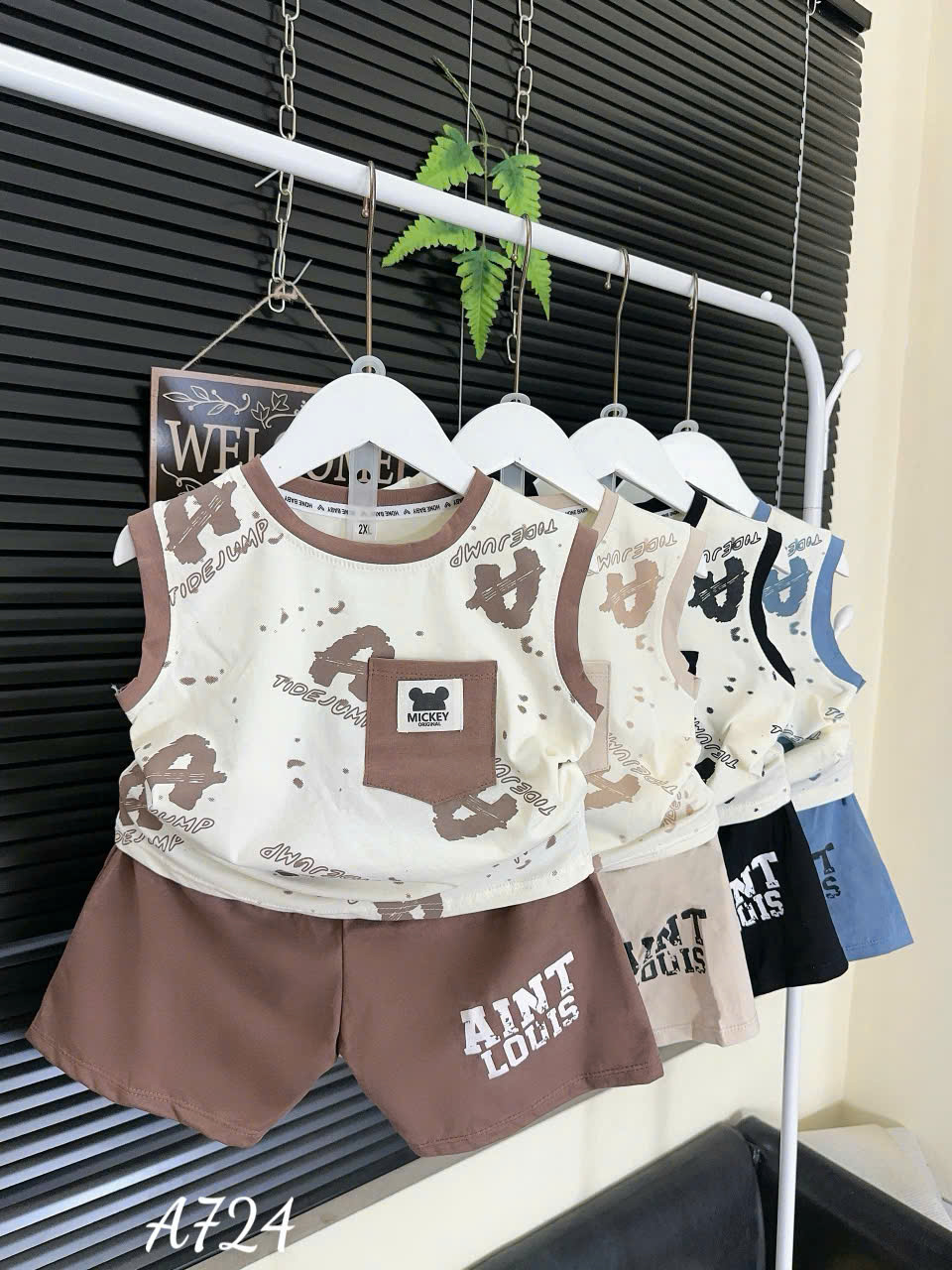 Bộ ba lỗ chữ A đẹp