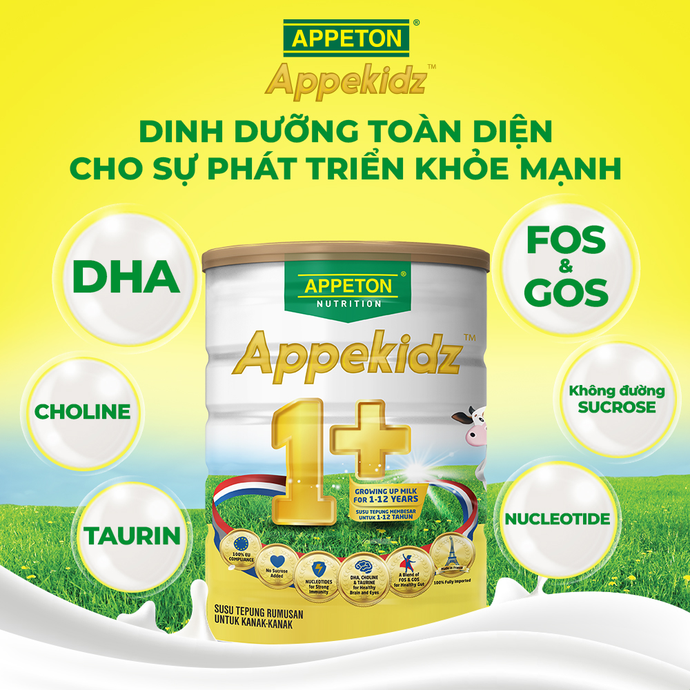 Thùng Sản phẩm dinh dưỡng công thức Appeton Appekidz 1+