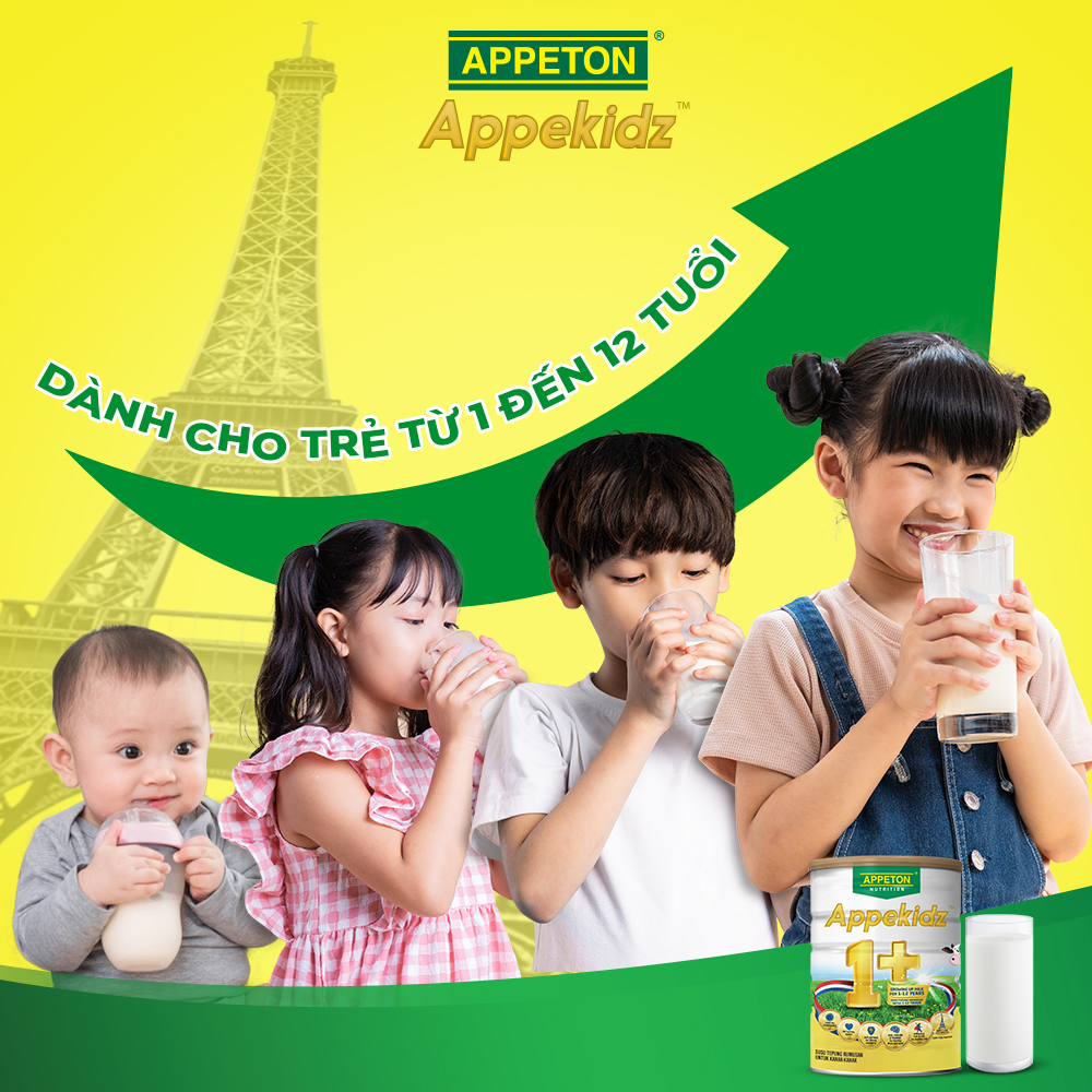 Combo 2 Sản phẩm dinh dưỡng công thức Appeton Appekidz 1+