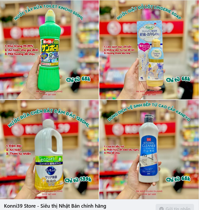 Bộ Tứ Sản Phẩm Chăm Sóc Nhà Cửa & Gia Đình Hoàn Hảo Từ Nhật Bản