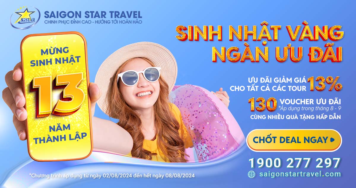 SINH NHẬT VÀNG, VỚI NGÀN ƯU ĐÃI!