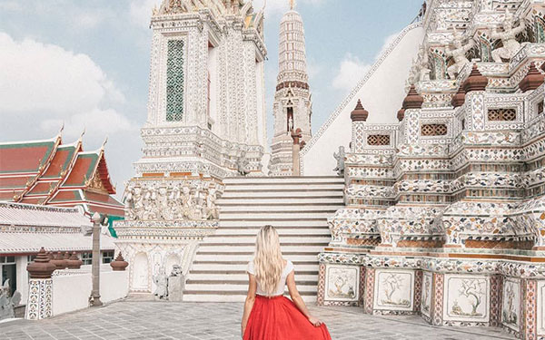 Chùa Wat Arun Thái Lan bình yên bên dòng sông Chao Phraya