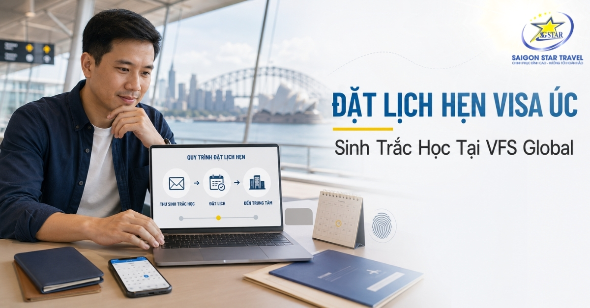Đặt Lịch Hẹn Visa Úc: Hướng Dẫn Sinh Trắc Học Tại VFS Global