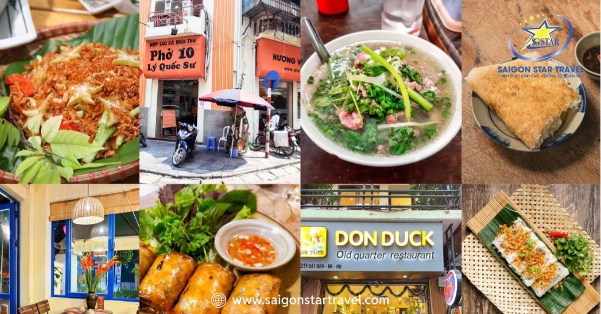 Top 15 món ngon Hà Nội: phở, bún chả, chả cá, bánh tôm