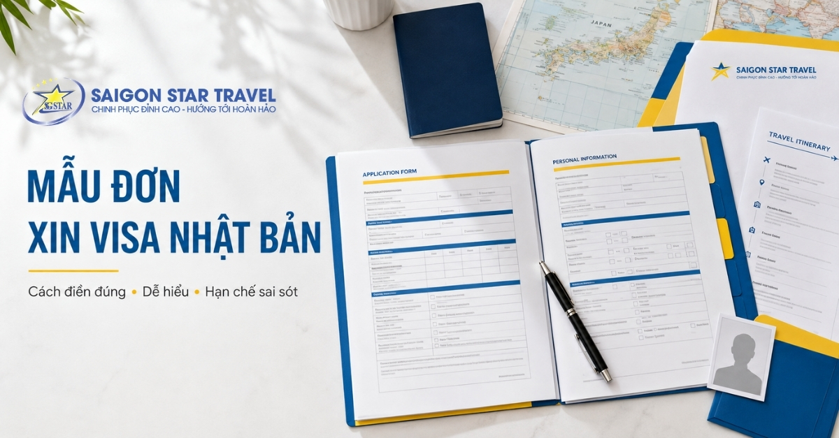 Mẫu Đơn Xin Visa Nhật Bản & Cách Điền Tờ Khai Chính Xác