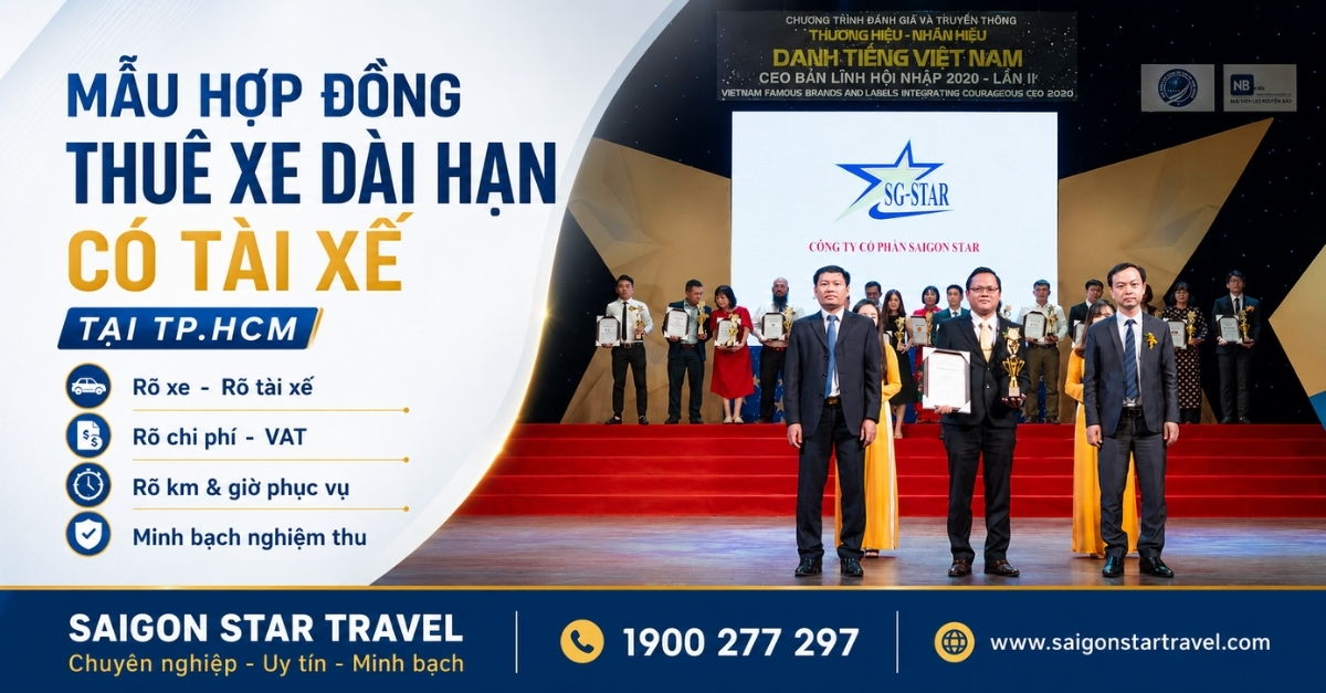 Mẫu Hợp Đồng Thuê Xe Dài Hạn Có Tài Xế Tại TpHCM