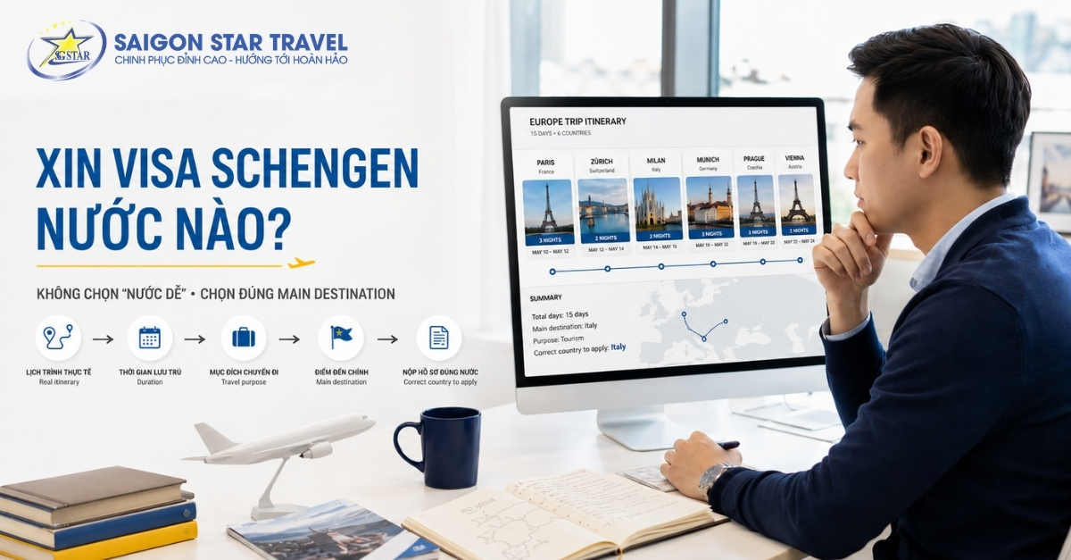 Xin Visa Schengen Nước Nào Dễ Nhất? Cách Chọn Đúng Nước Nộp Hồ Sơ