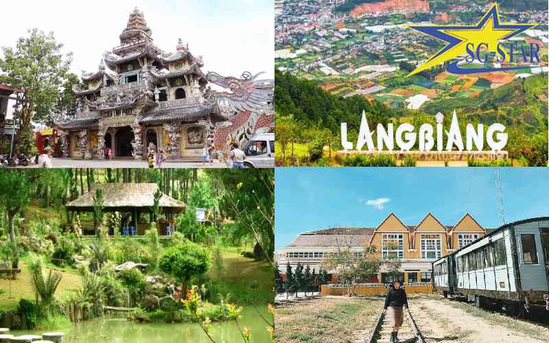 Trải nghiệm tour Đà Lạt 5 ngày 4 đêm trọn gói giá rẻ! | Saigon Star Travel Thung Lũng Vàng - Langbiang - Ga Đà Lạt - Chùa Ve Chai