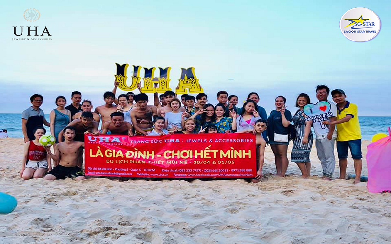 Team building Phan Thiết 2 ngày 1 đêm của công ty trang sức UHA | Saigon Star Travel 58739994 1358836070923323 4301937207582654464 n