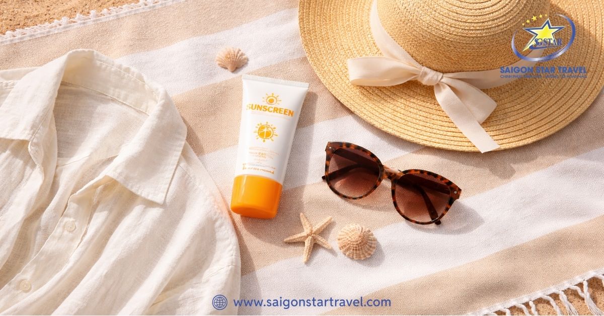 vật dụng cá nhân cần mang khi đi biển