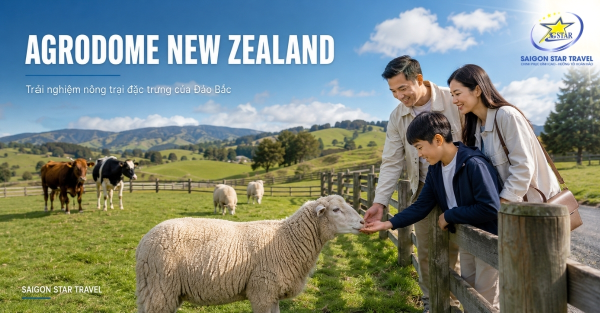 Agrodome trong hành trình khám phá Đảo Bắc New Zealand