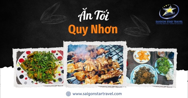 Trải nghiệm ăn tối Quy Nhơn với món đặc sản lòng nướng
