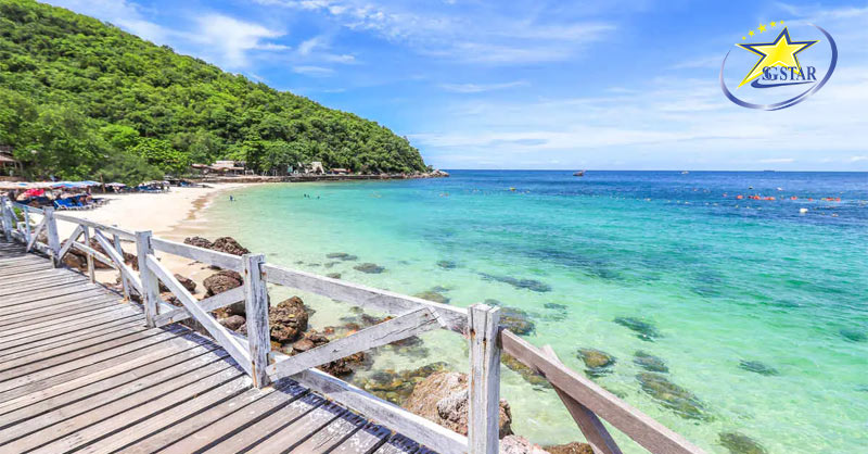 Đảo San Hô Koh Larn – Thiên Đường Biển Đảo Ở Pattaya | Saigon Star Travel Bãi biển Sangwan - du lịch tại đảo Koh Larn