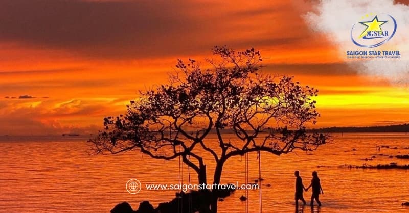 Bãi Thơm Phú Quốc - Điểm Đến Hoang Sơ Phía Bắc Đảo Ngọc Đáng Khám Phá | Saigon Star Travel Nhìn ngắm hoàng hôn tại Bãi Sao Phú Quốc
