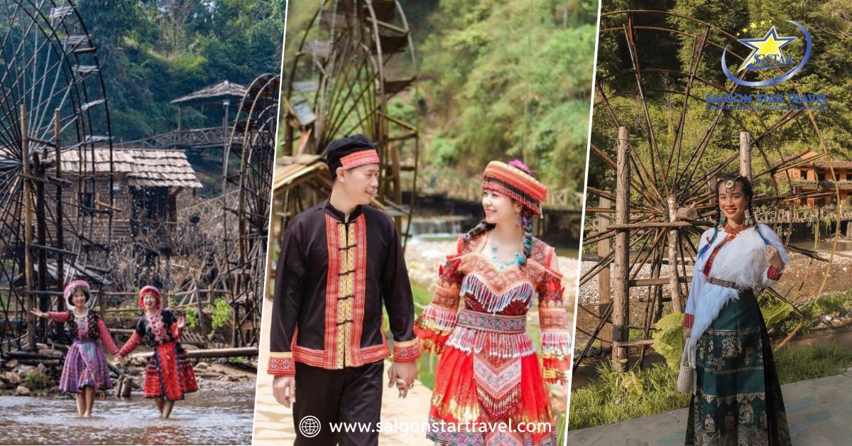 Checkin cùng những bánh xe nước khổng lồ