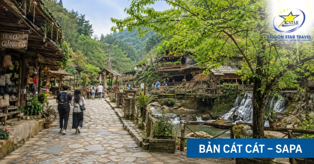 Bản Cát Cát Sapa trong Tour Hà Nội Ninh Bình Hạ Long 6N5Đ