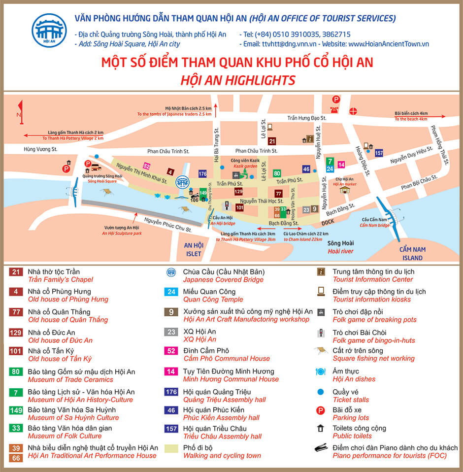 Đôi nét giới thiệu về Phố Cổ Hội An | Saigon Star Travel ban-do-du-lich-hoi-an