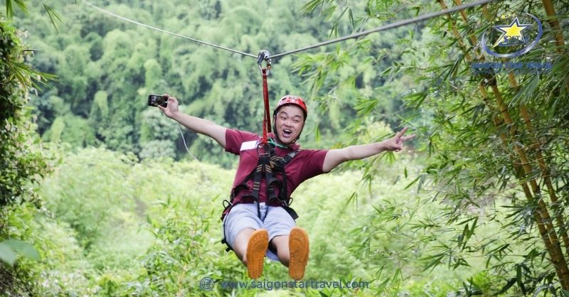 Bật Mí Khu Du Lịch Madagui Lâm Đồng Ẩn Chứa Nhiều Bí Ẩn | Saigon Star Travel Trượt cáp đầy thú vị, không thể bỏ lỡ khi đến đây