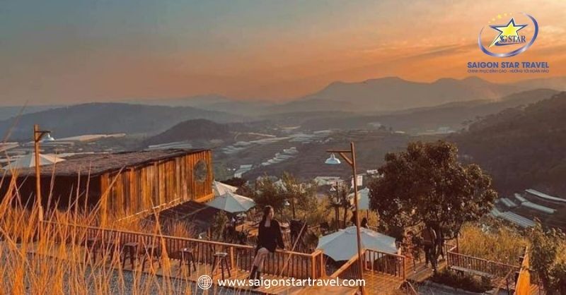 Xóm Lèo Đà Lạt - Địa Điểm Ngắm Hoàng Hôn Cực Chill | Saigon Star Travel Quán cafe Hoàng hôn chiều