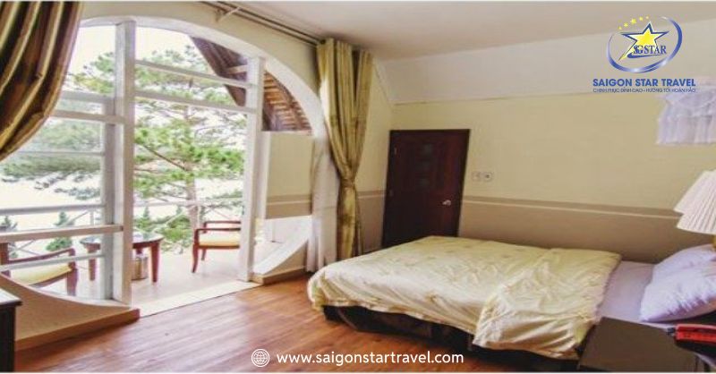 Khách Sạn Công Đoàn Đà Lạt - Nhà Khách Lâu Đời Nhất | Saigon Star Travel Hệ thống phòng ở thoáng mát, sạch sẽ và đầy đủ tiện nghi
