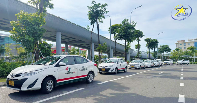 Số tổng đài & giá cước Taxi Đà Nẵng | Saigon Star Travel Taxi Vinasun Green Đà Nẵng