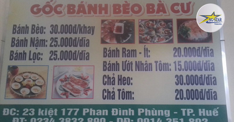 Bánh bèo bà Cư là một trong những địa chỉ bạn có thể thưởng thức bánh lọc đúng vị Huế Bánh Lọc Trần Huế - Ẩm Thực Món Ăn Ngon Miền Trung