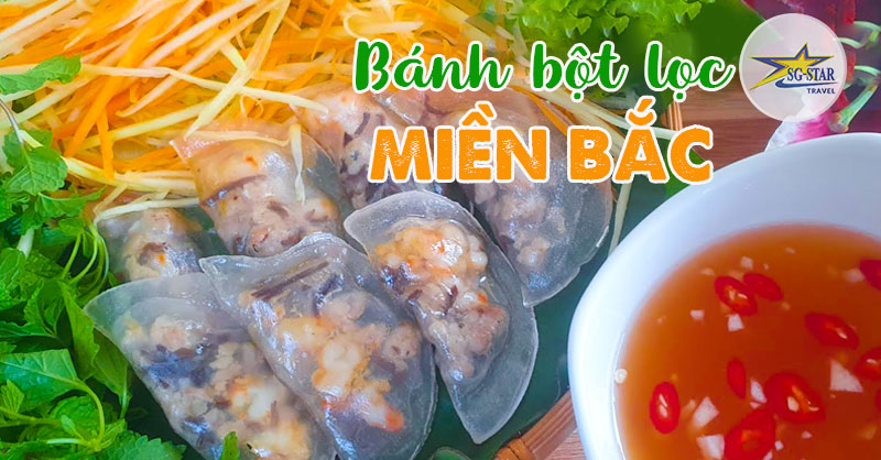 Bánh bột lọc miền Bắc có dạng hình bán nguyệt lớn đầy hấp dẫn Bánh bột lọc miền Bắc có dạng hình bán nguyệt lớn đầy hấp dẫn