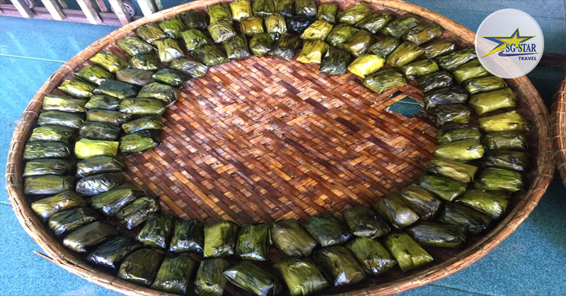 Bánh ít lá gai, món quà quê giản đơn nhưng vô cùng độc đáo Bánh ít lá gai, món quà quê giản đơn nhưng vô cùng độc đáo