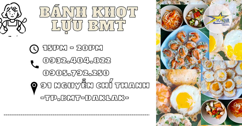 Một chiếc thông tin chi tiết để liên hệ với bánh khọt Lựu BMT bạn nha Một chiếc thông tin chi tiết để liên hệ với bánh khọt Lựu BMT bạn nha