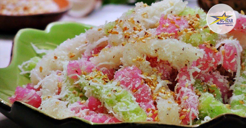 Bánh tằm khoai mì là món ăn vặt quen thuộc ở mỗi vùng quê Nam Bộ