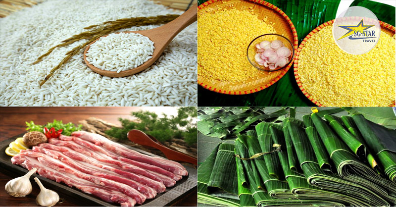 Bánh Tét Đậu Mỡ: Hương Vị Truyền Thống Ngày Tết 2025 | Saigon Star Travel Các Nguyên liệu chính của Bánh Tét đậu mỡt