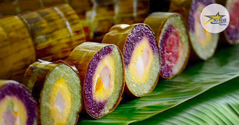  Bánh tét lá cẩm Cần Thơ 