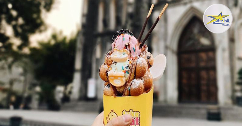 Bánh trứng gà non cuộn kem Take Eat Easy cạnh nhà thờ rất được yêu thích Bánh trứng gà non cuộn kem Take Eat Easy cạnh nhà thờ rất đ bánh trứng gà non hà nội