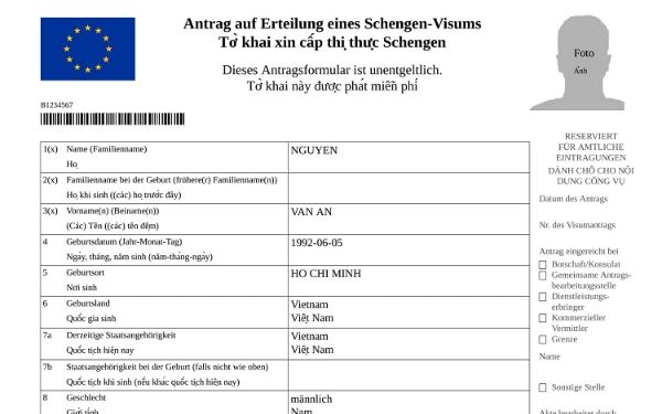 Bật mí cách điền tờ khai xin cấp thị thực Schengen | Saigon Star Travel bat mi cach dien to khai xin cap thi thuc schengen 1